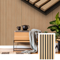 Painéal Slat Fuaimiúil HemmaNord™ — Darach Nádúrtha (2.7 m × 1.10 m)