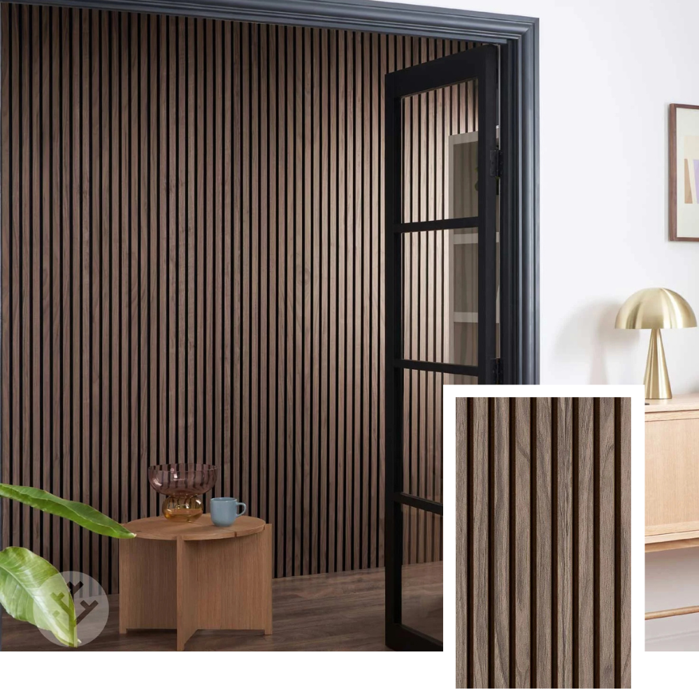 Painéal Slat Fuaimiúil HemmaNord™ — Darach Nádúrtha (2.7 m × 1.10 m)